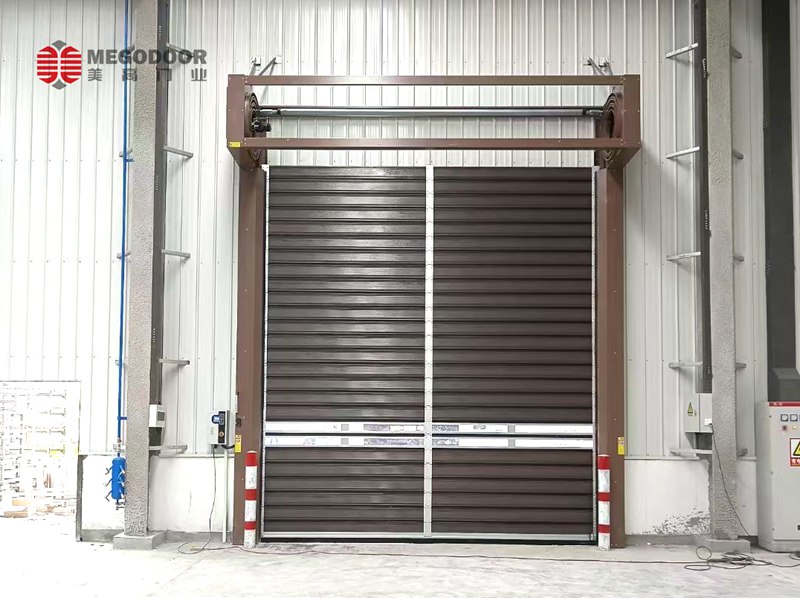 南京飲品生產(chǎn)廠專用鋁合金渦輪硬質(zhì)快速門插圖1